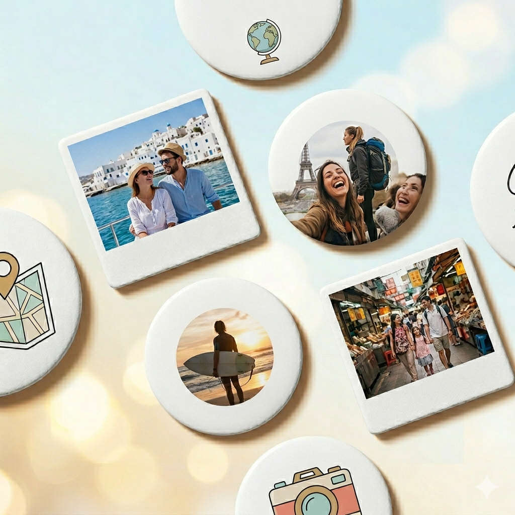 Imanes personalizados para viajes